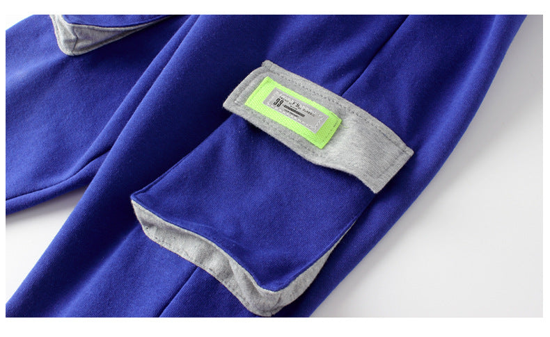 Boys Blue High-Rise Easy Wash Joggers