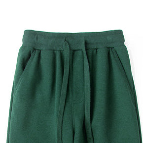 Boys Green High-Rise Easy Wash Joggers
