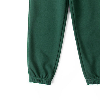 Boys Green High-Rise Easy Wash Joggers