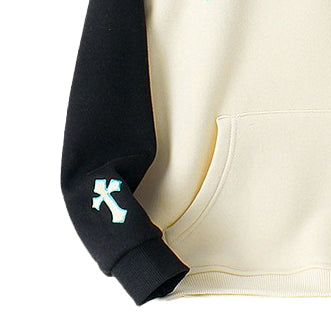 Boys Beige Typography Printed Cotton Round Neck Pullover