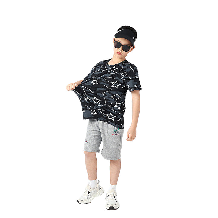 Boys Graphic Printed Cotton T-shirt