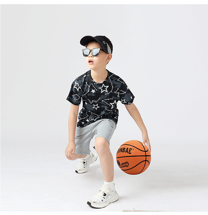 Boys Graphic Printed Cotton T-shirt