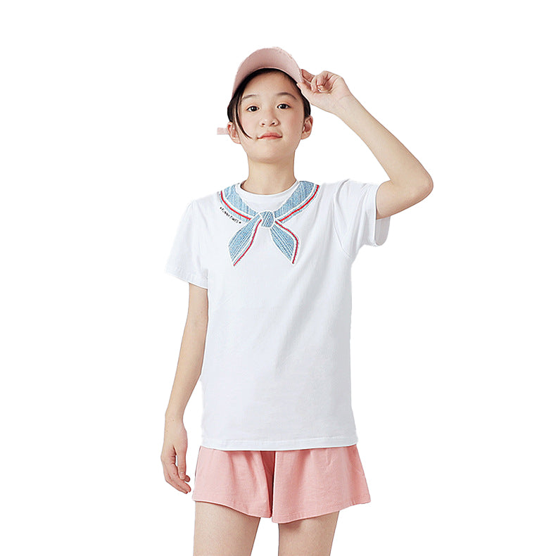 Girls Graphic Printed Cotton T-Shirt