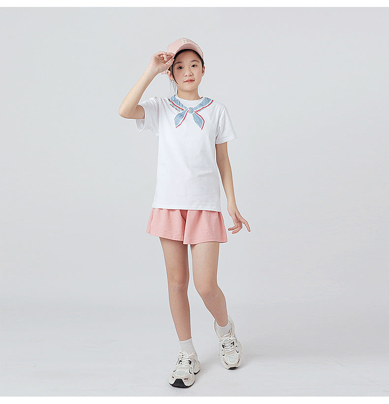 Girls Graphic Printed Cotton T-Shirt