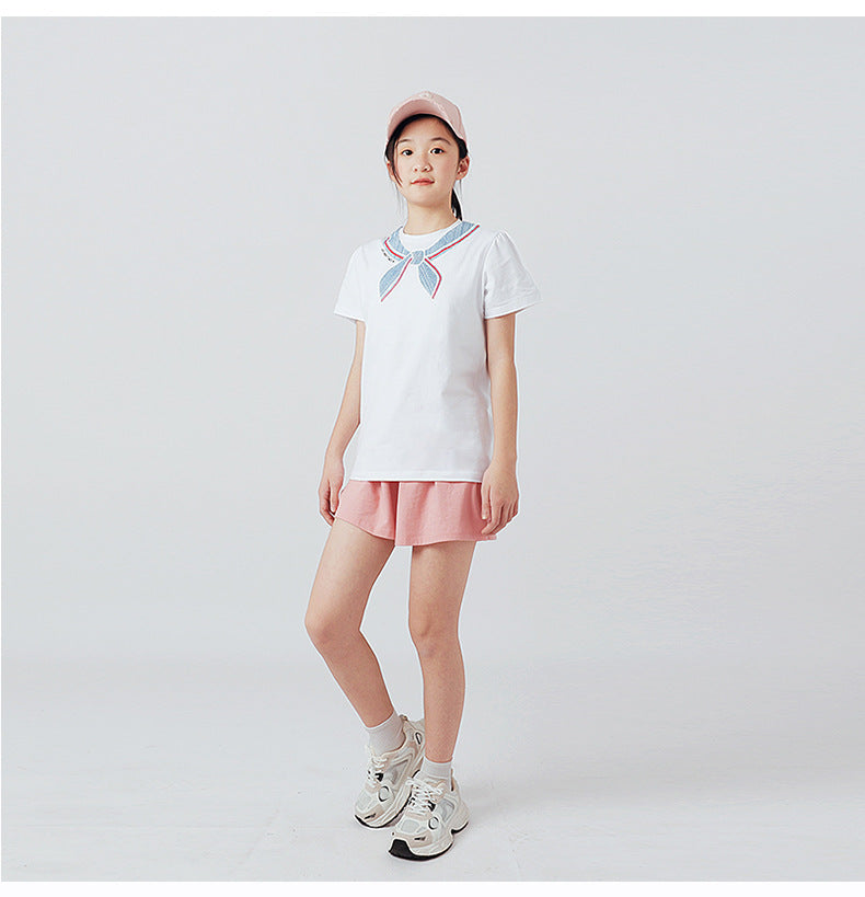 Girls Graphic Printed Cotton T-Shirt