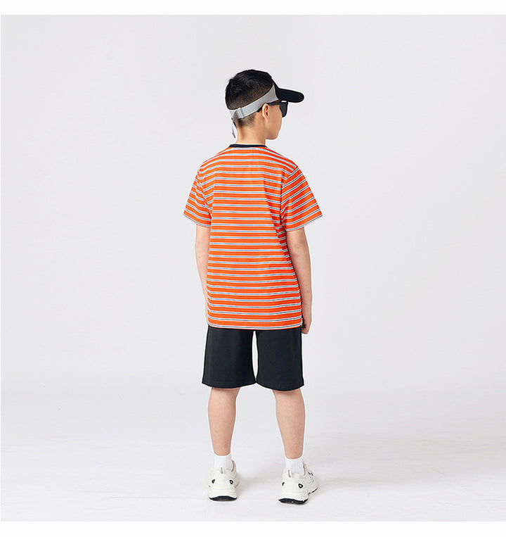 Boys Striped Cotton T-Shirt