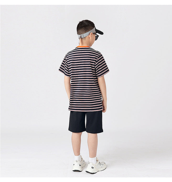 Boys Striped Cotton T-Shirt