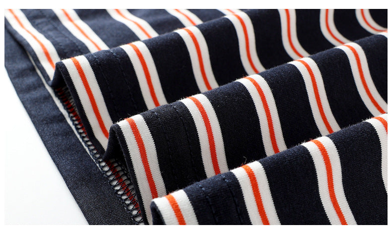 Boys Striped Cotton T-Shirt