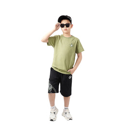 Boys Round Neck Regular Sleeves T-shirt