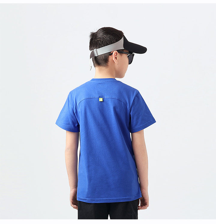 Boys Printed Round Neck Applique Regular Fit T-shirt
