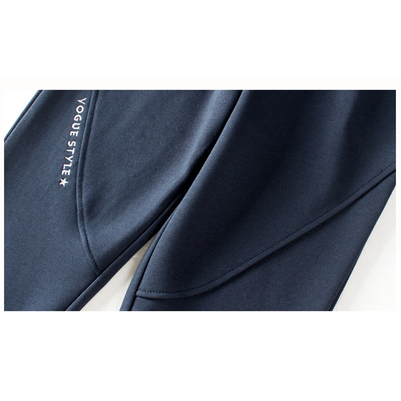 Boys Navy Blue Slim Fit Joggers