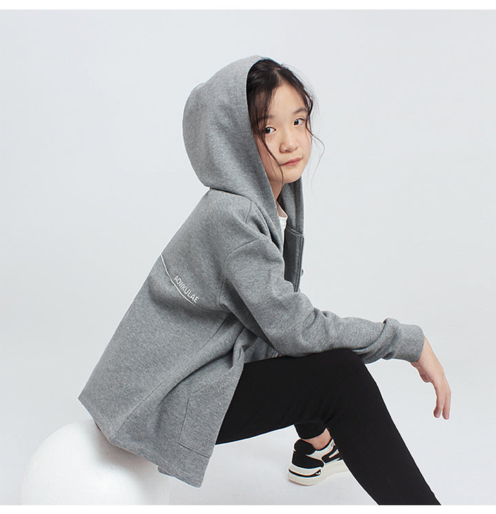 Girls Hood Bomber Jacket