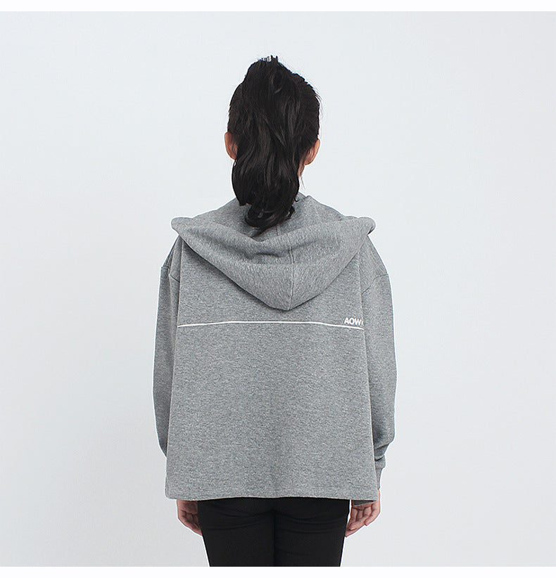 Girls Hood Bomber Jacket