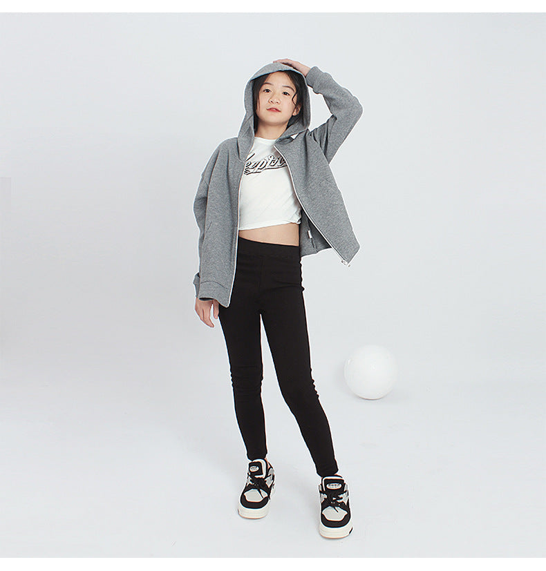 Girls Hood Bomber Jacket