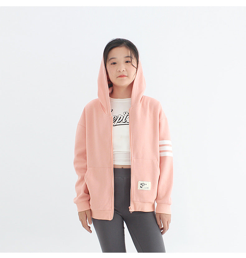 Girls Floral Colourblocked Cotton Longline Tailored Jacket with Patchwork