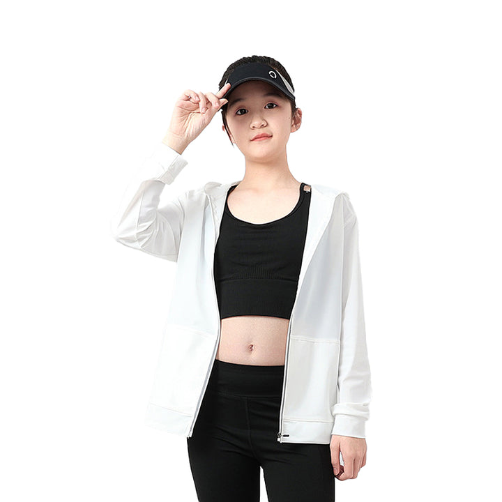 Girls Hooded Bomber Jacket