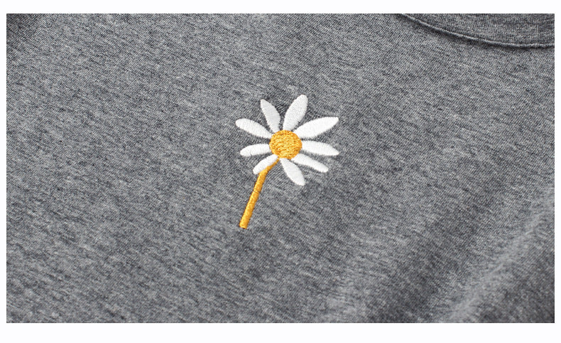 Girls Grey Round Neck T-shirt Dress