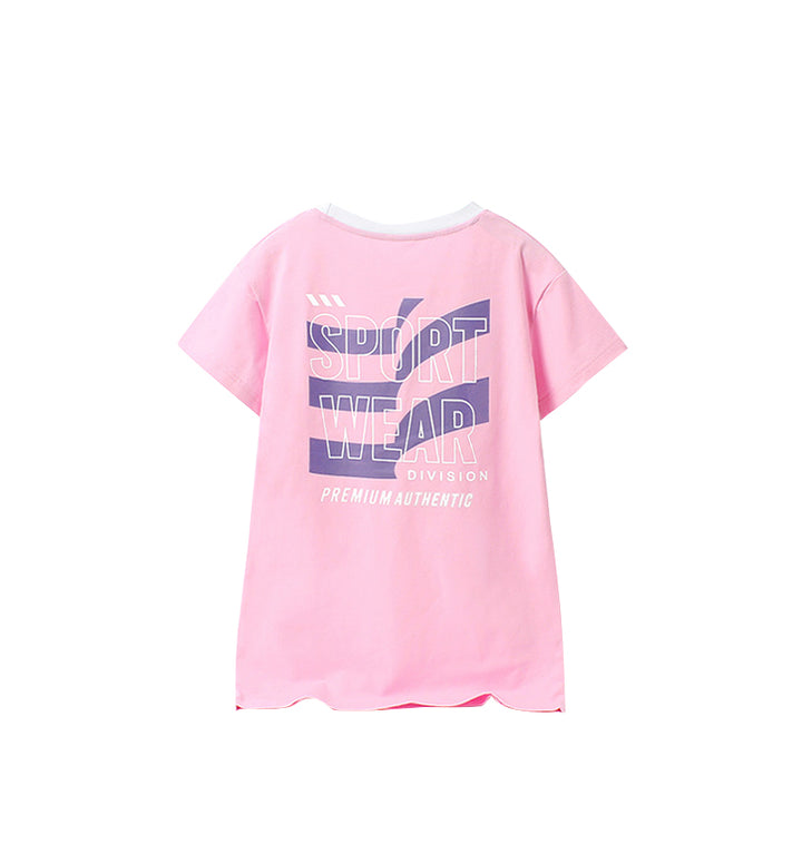Girls Printed T-shirt Dress