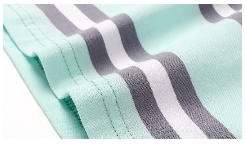 Girls Striped Cotton T-shirt Dress