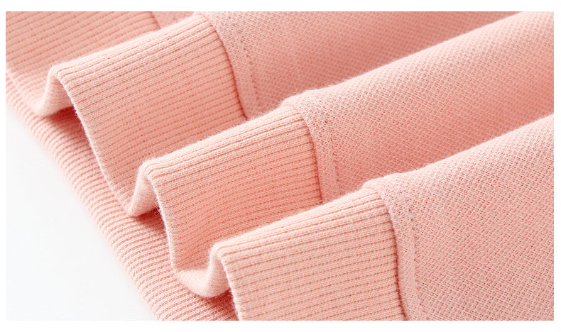 Girls Printed Cotton Pullover Sweatshirt