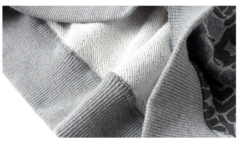 Boys Grey Typography Printed Embroidered Detail Pullover