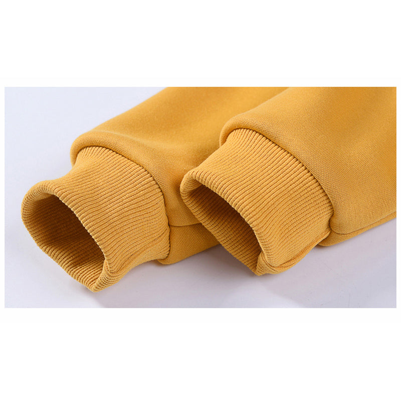 Boys Yellow Round Neck Cotton Sweatshirt
