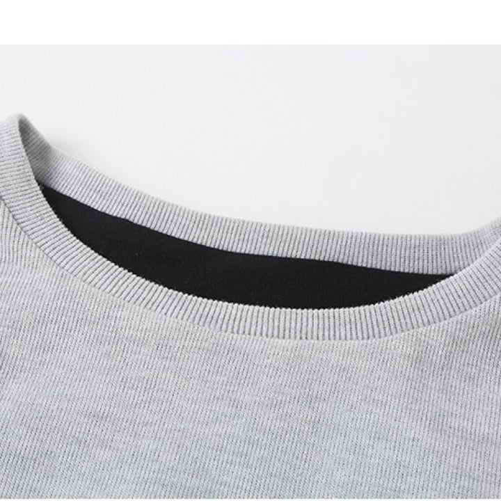 Girls Grey Round Neck Top With Pyjamas