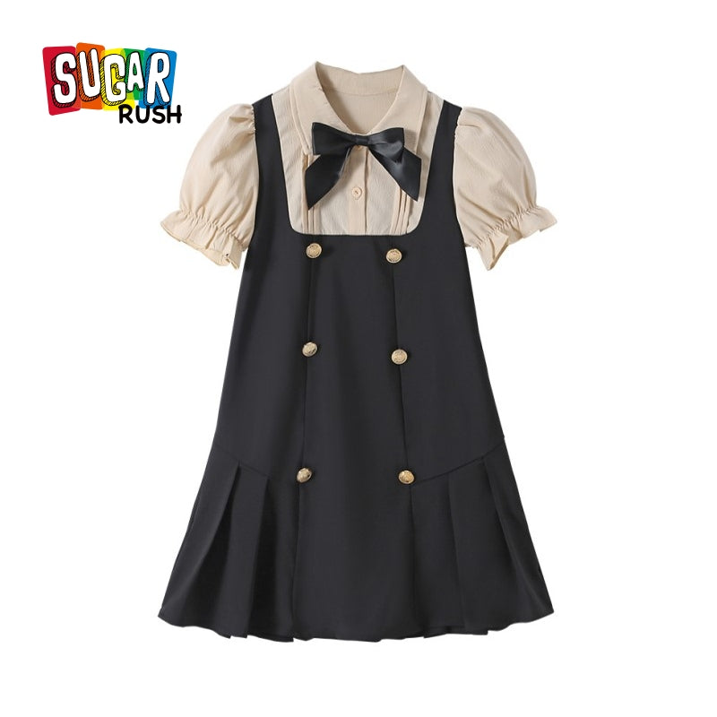 Puff Sleeves A-Line Dress