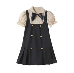 Puff Sleeves A-Line Dress