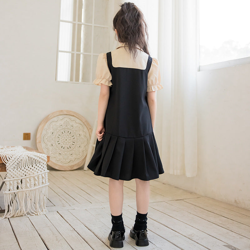 Puff Sleeves A-Line Dress