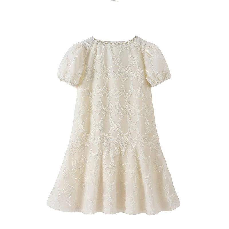 Puff Sleeve A-Line Dress