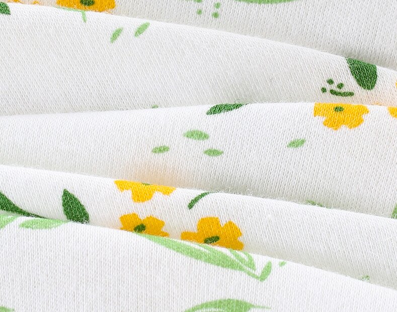Infant Girls Floral Printed Cotton Rompers