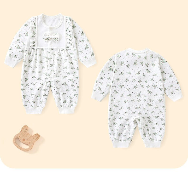 Infant Girls Printed Cotton Rompers