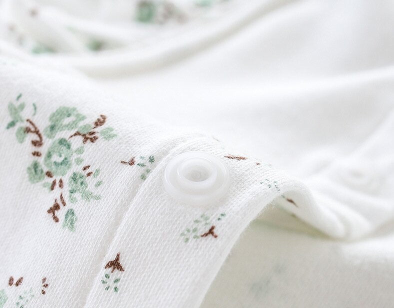 Infant Girls Printed Cotton Rompers