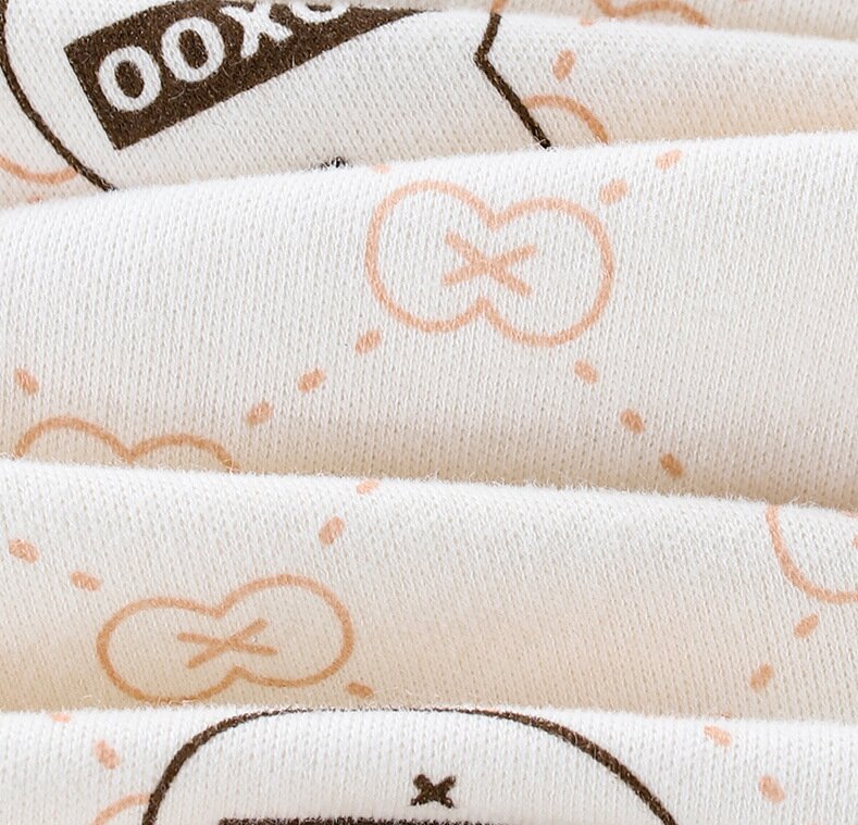 Infant Boys Printed Cotton Long Sleeve Rompers