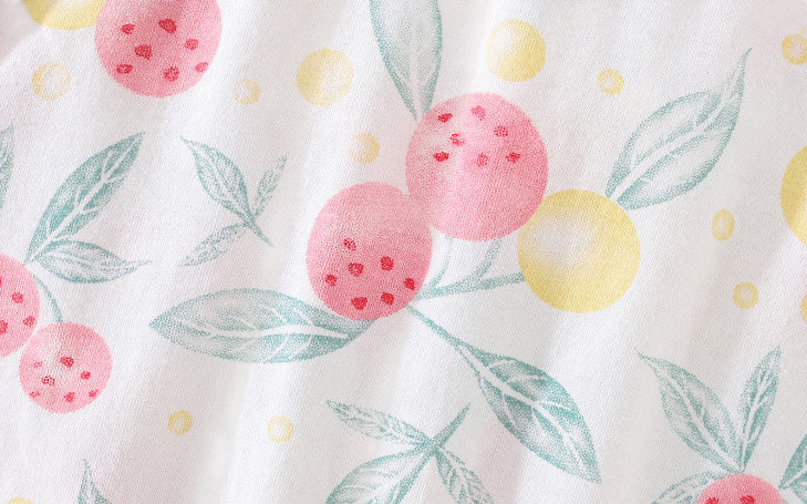 Infant Girls Printed Cotton Rompers