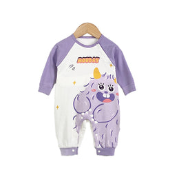 Infant Girls Printed Cotton Rompers