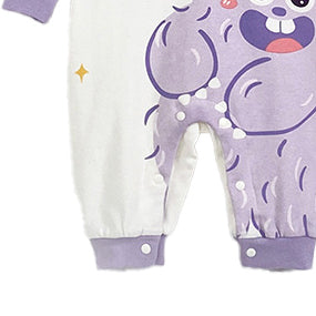 Infant Girls Printed Cotton Rompers