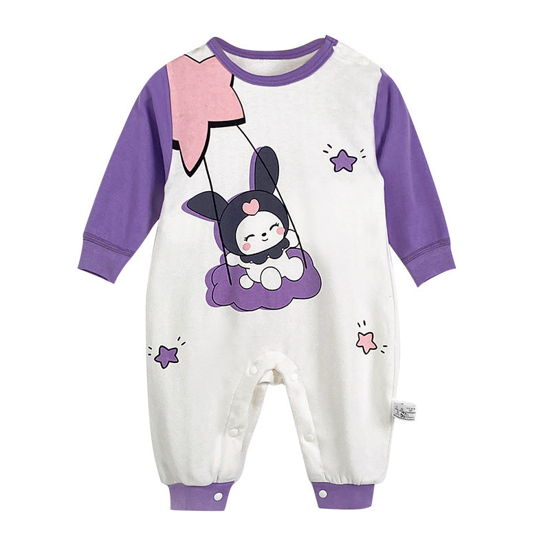 Infants Girls Printed Cotton Rompers