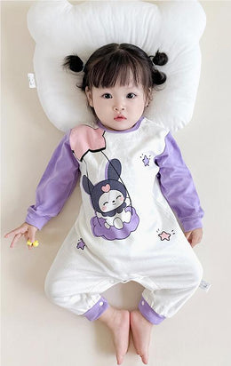 Infants Girls Printed Cotton Rompers