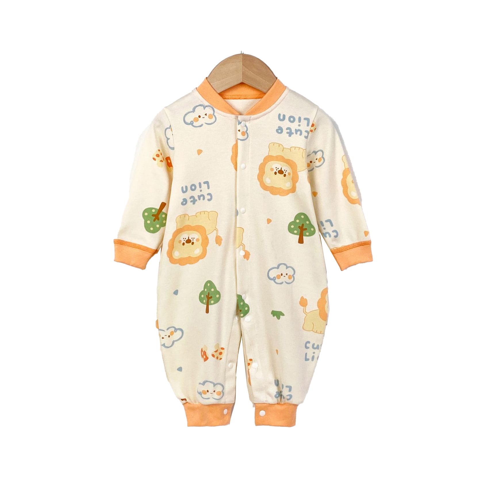 Infants Boys Conversational Printed Cotton Romper