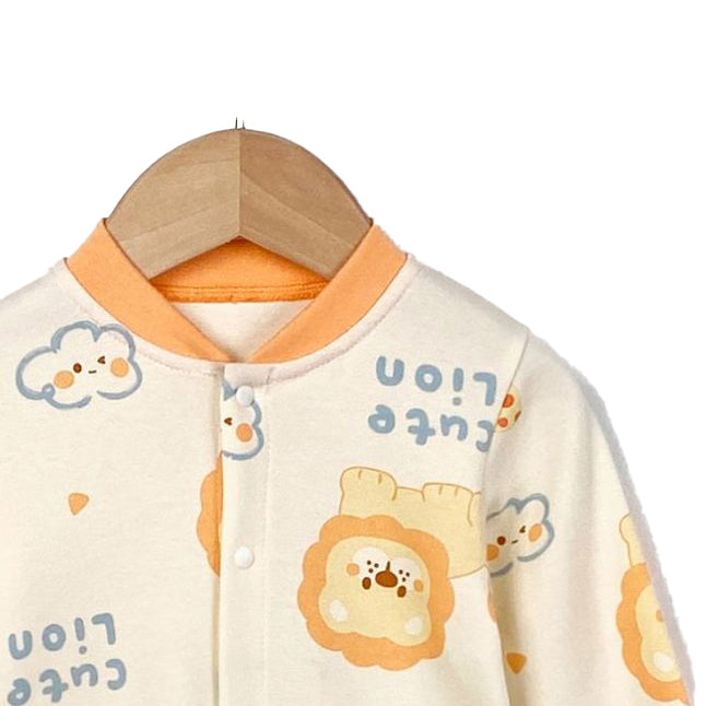 Infants Boys Conversational Printed Cotton Romper
