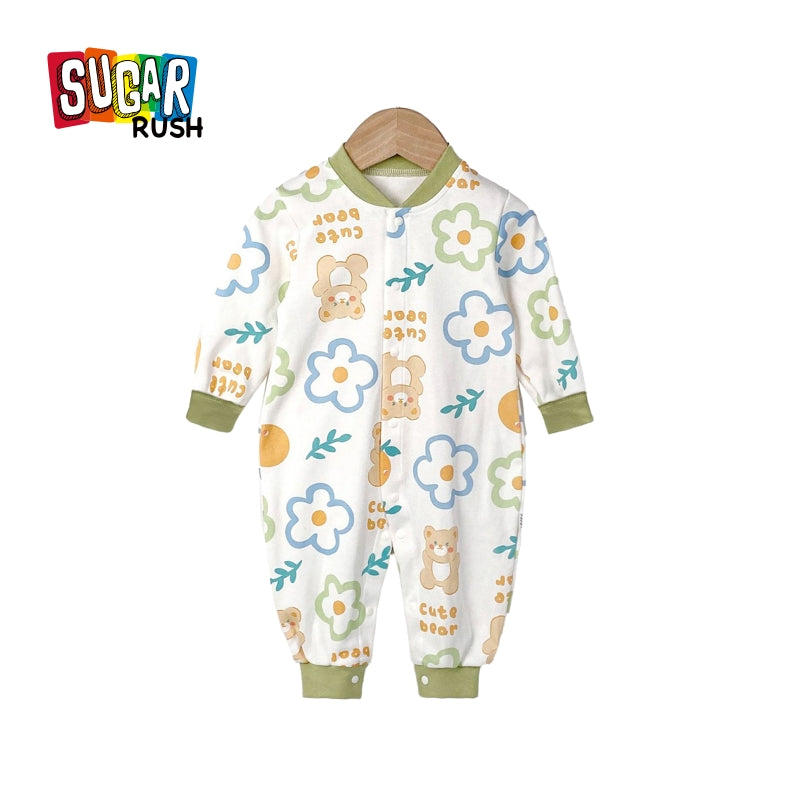 Infants Boys Conversational Cotton Romper
