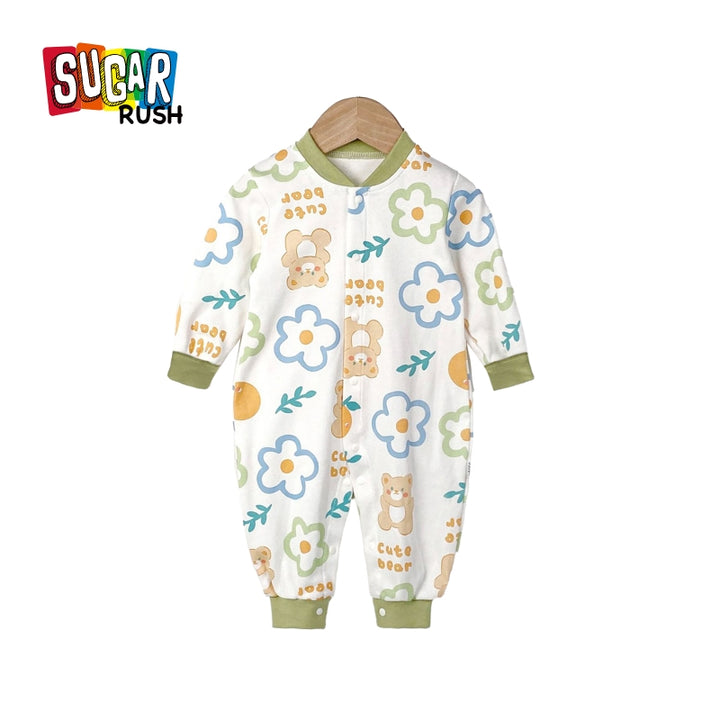 Infants Boys Conversational Cotton Romper