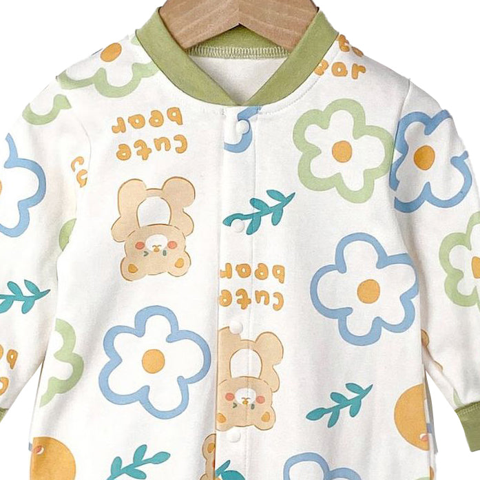 Infants Boys Conversational Cotton Romper