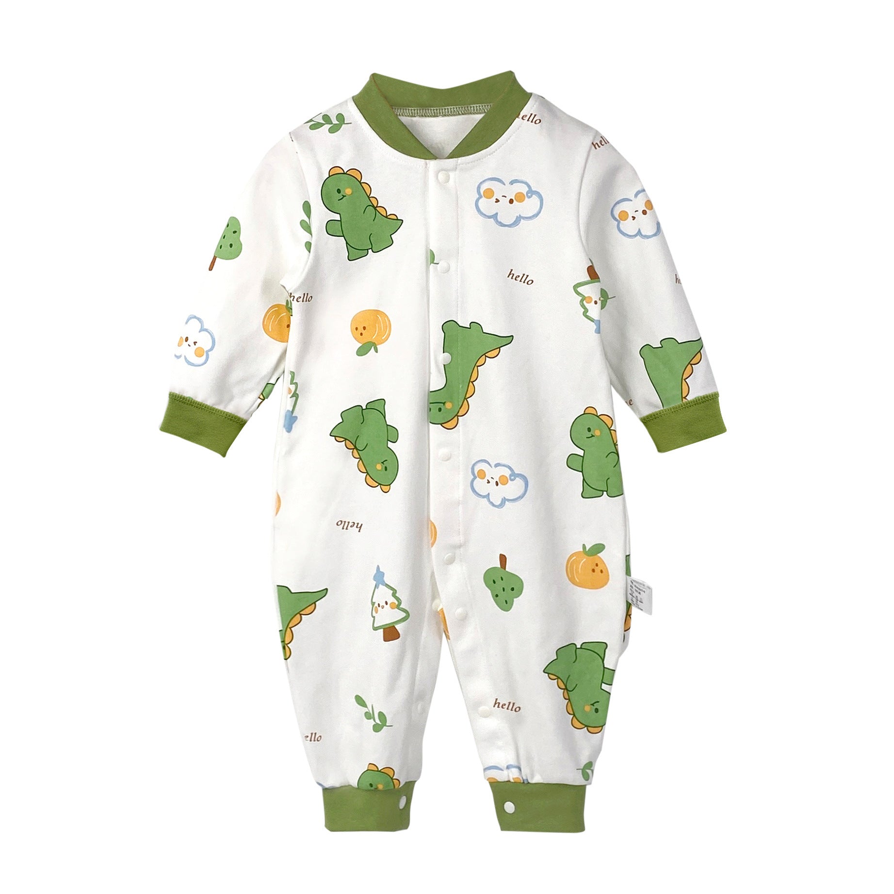 Infant Boys Printed Cotton Romper