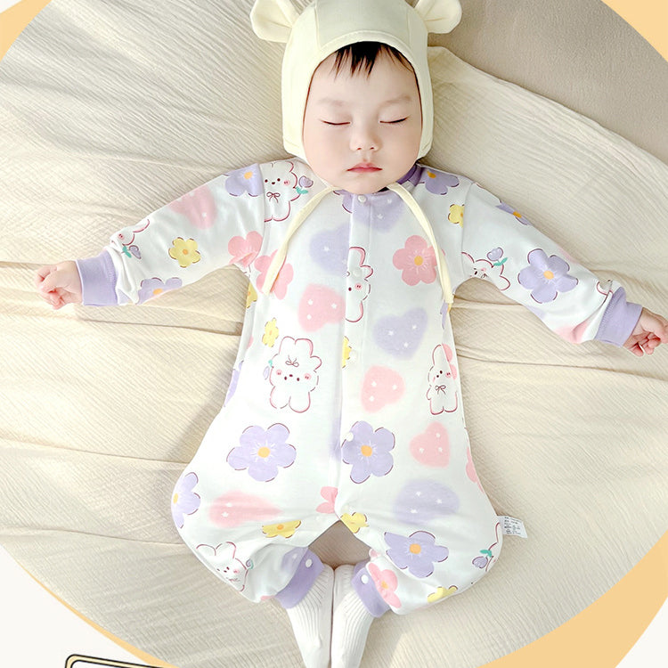 Infant Girls Printed Cotton Romper