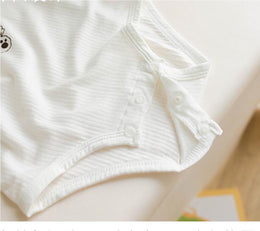 White Infants Boys Printed Cotton Bodysuit