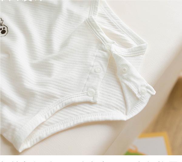 White Infants Boys Printed Cotton Bodysuit