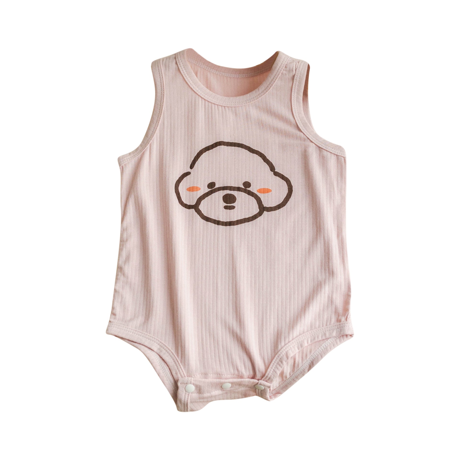 Pink Infant Girls Printed Cotton Bodysuit